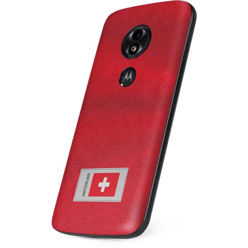 Switzerland Soccer Flag Moto E5 Play Skin